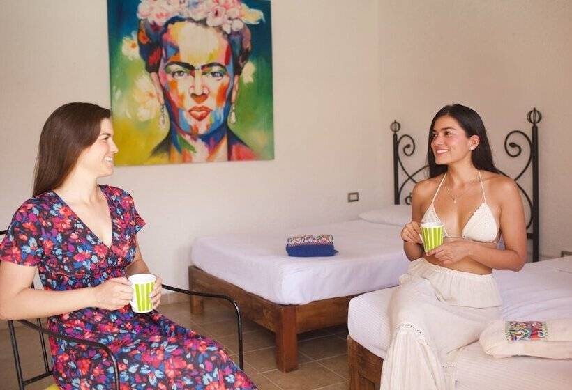 带2个双人床的标准工作室, Kinta Kan Hotel Boutique Cozumel