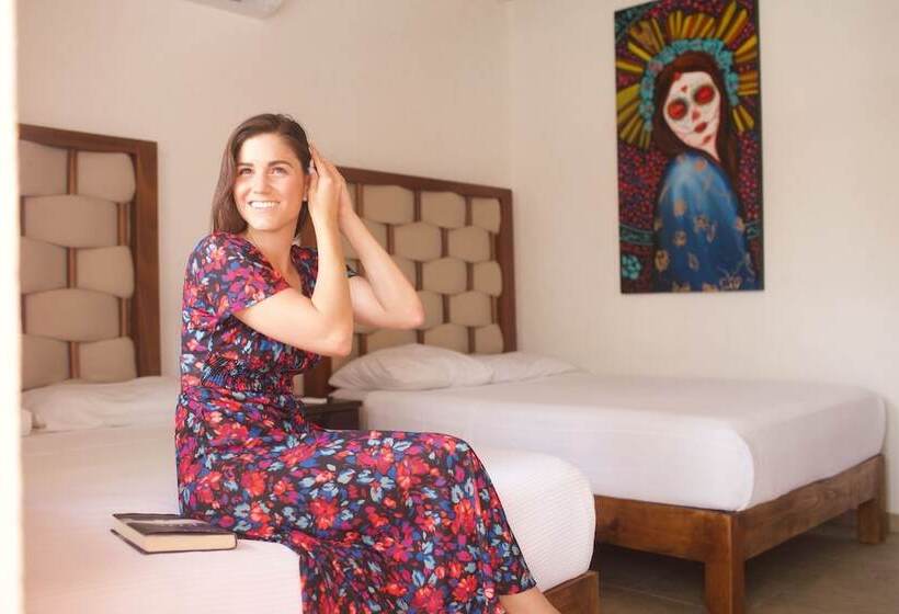 带2个双人床的标准工作室, Kinta Kan Hotel Boutique Cozumel