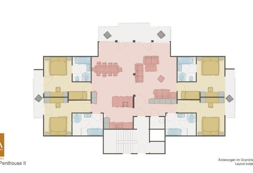Апартаменты Пентхаус 1 Спальня, Vaya Fieberbrunn
