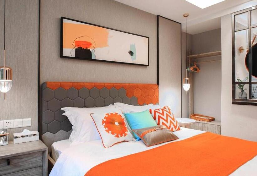 غرفة قياسية مطلّة علي النهر, Li River Resort Villa