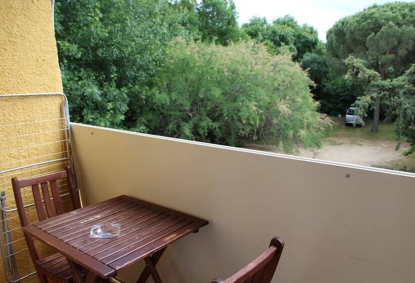 דירה בת חדר שינה 1 עם מרפסת, Résidence Les Caraibes