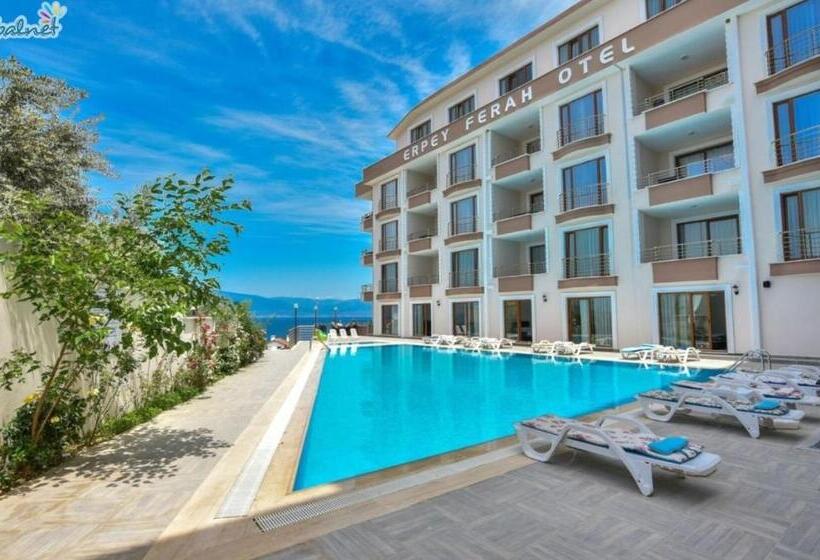 اتاق خانوادگی با چشمانداز دریا, Erpey Ferah Apart Otel