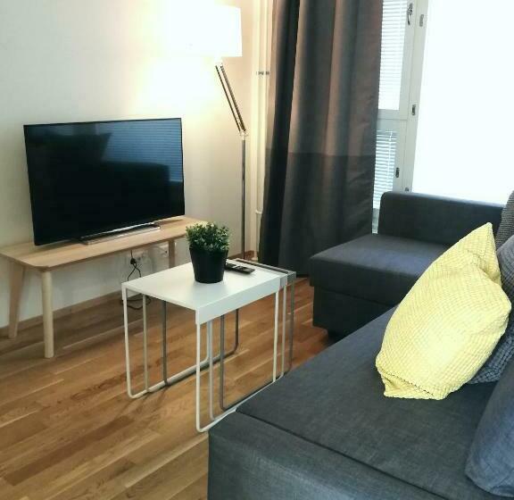 バルコニー付きスタンダードステューディオ, Haave Apartments Tampere