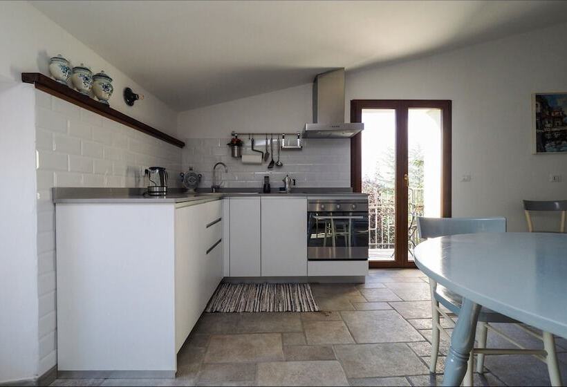 带1个卧室带花园景观的公寓, Cascina Gazzeri Country House
