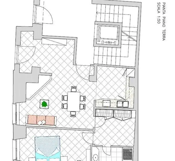 １階の１ベッドルームアパートメント, Residenza Alba