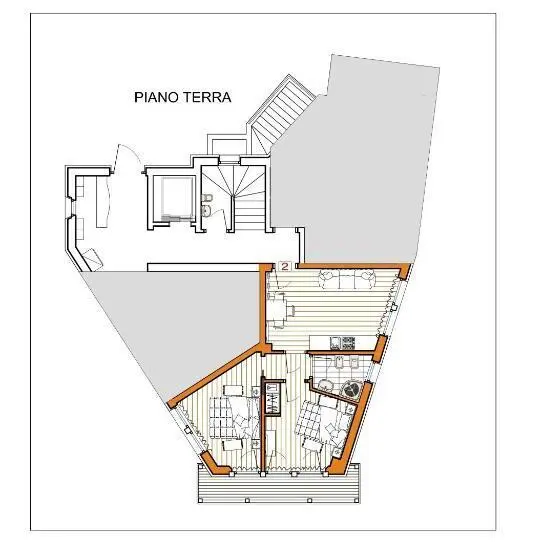２ベッドルームアパートメント, Residence Aspen