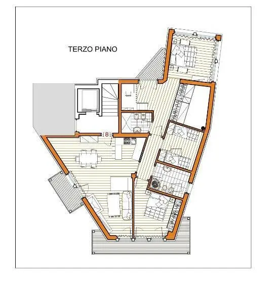 ３ベッドルームアパートメント, Residence Aspen