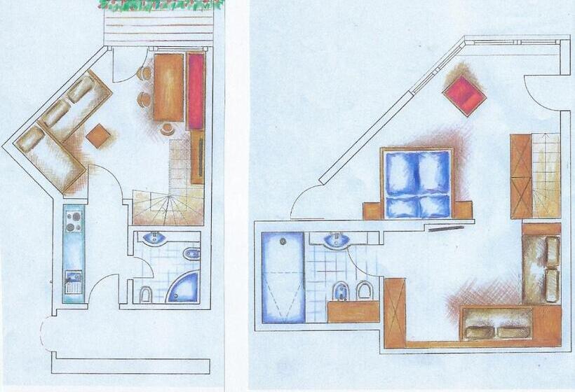 דירת שני חדרים, Residence Emmy