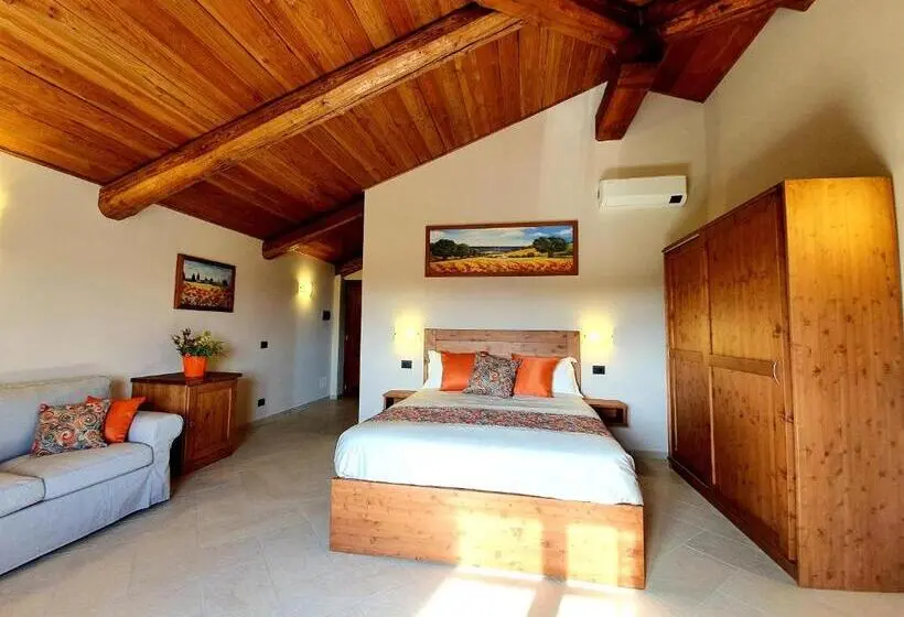 キングサイズベッドのデラックスルーム, Agriturismo La Desiderata