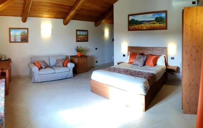 キングサイズベッドのデラックスルーム, Agriturismo La Desiderata