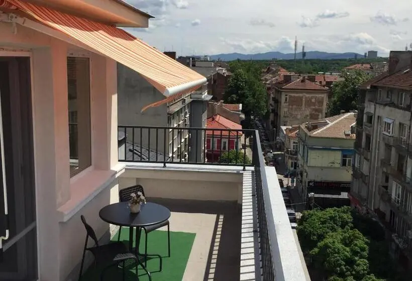 Habitación Deluxe con Balcón, Rooftop Oscar Rooms