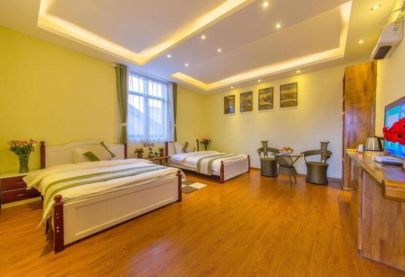 Номер Стандарт 2 Двуспальные Кровати, Mengyuanju Boutique Inn