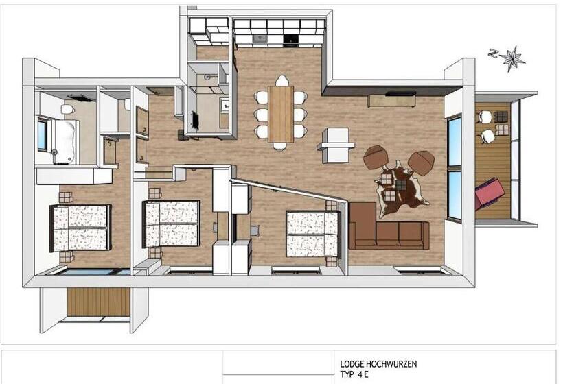 带1个卧室的豪华公寓, Sun Lodge Schladming By Schladming Appartements