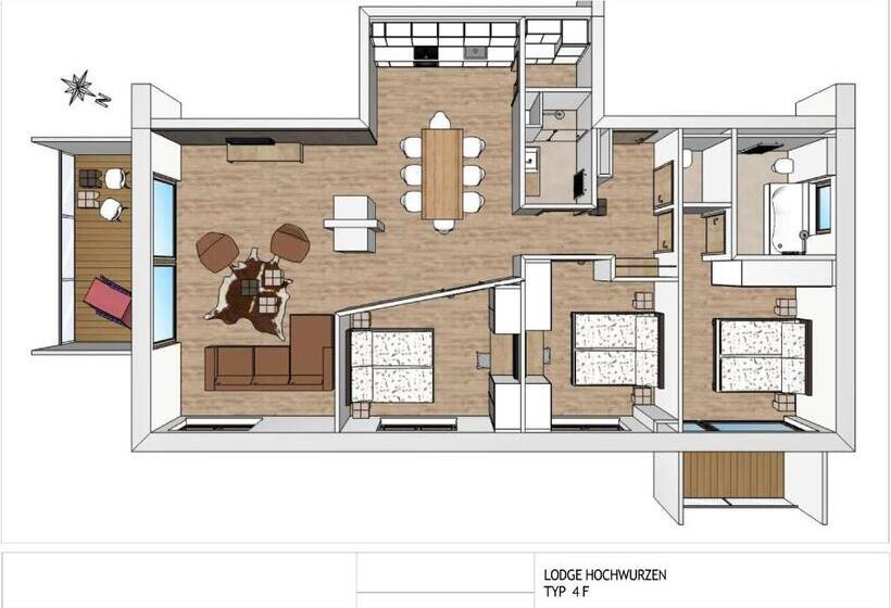 带1个卧室的豪华公寓, Sun Lodge Schladming By Schladming Appartements