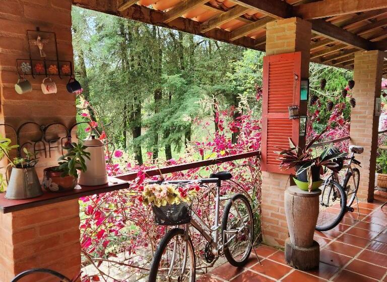 Standaard Driepersoonskamer met Uitzicht op het Zwembad, Pousada Vale Monte Azul