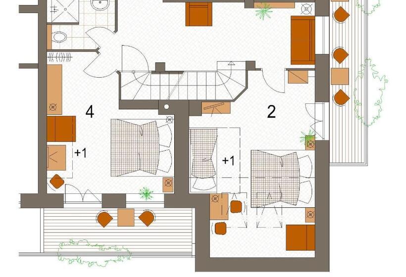 Háromágyas Standard Szoba, Chalet Hřebenka