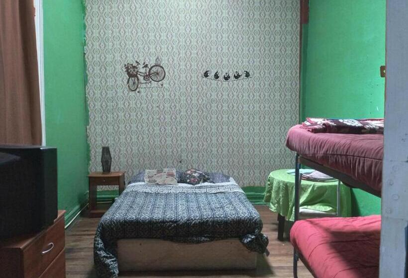 스탠다드 트리픔 룸 공동욕실, Hostal Del Gato