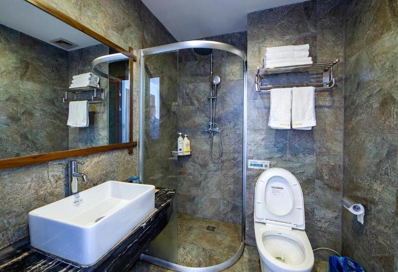 2ダブルベッドのスタンダードルーム, Zhangjiajie Highlights Guesthouse