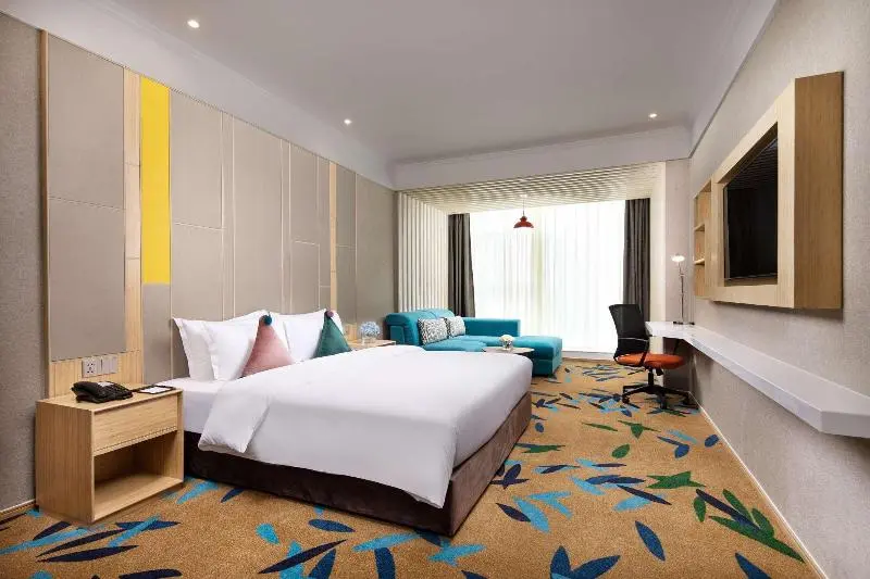 キングサイズベッドのデラックスルーム, Ramada Encore Wyndham Linyi