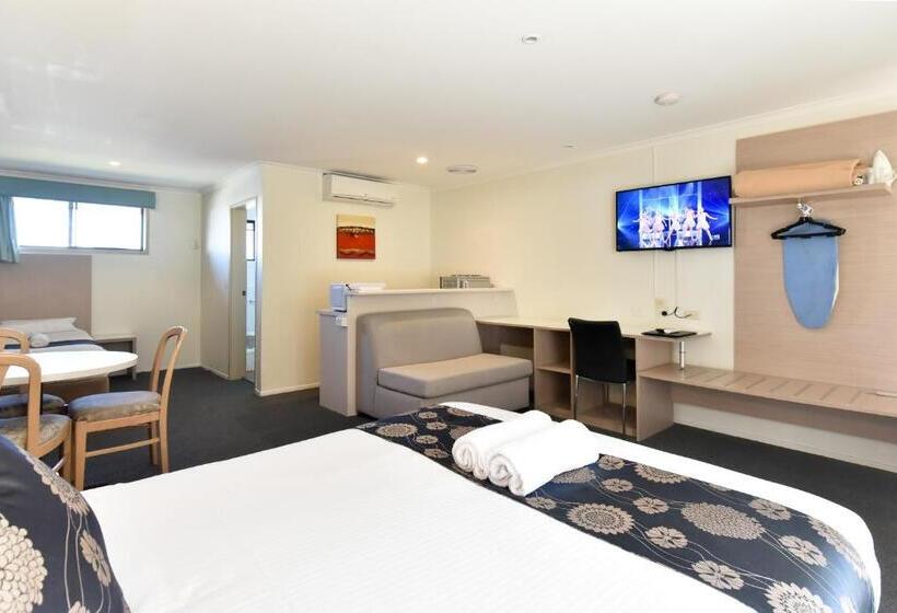 带大床的标准工作室, Coffs Windmill Motel
