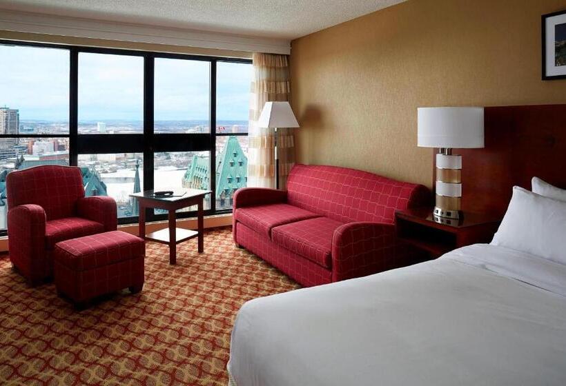 חדר דחוקס עם מיטת קינג, Ottawa Marriott