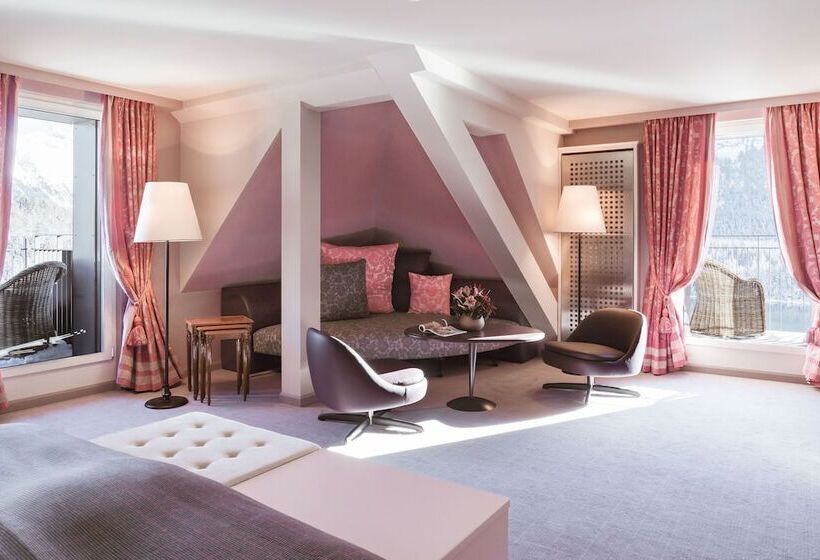جناح جونيور مطل علي البحيرة, Carlton Hotel St Moritz   The Leading Hotels Of The World