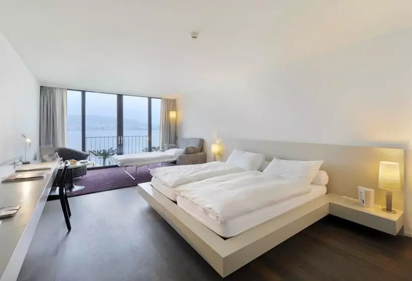 Superior room with lake view, Hermitage Lake Lucerne   Beach Club & Lifestyle