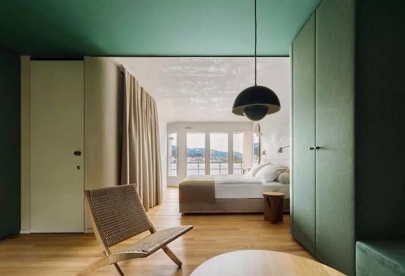 اتاق استاندارد با چشم‌انداز دریاچه, Hermitage Lake Lucerne   Beach Club & Lifestyle