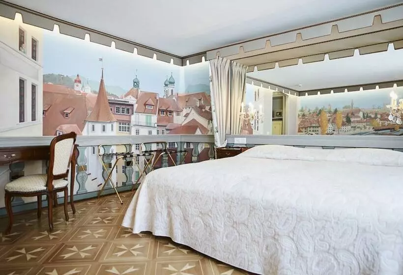 スーペリアシングルルーム, Romantik Hotel Wilden Mann Luzern