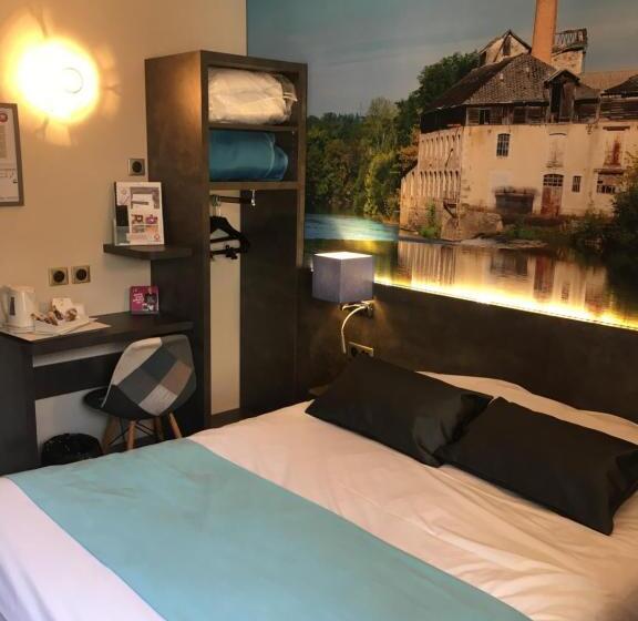 Номер Комфорт, The Originals City, Hôtel Le Boeuf Rouge, Saintjunien