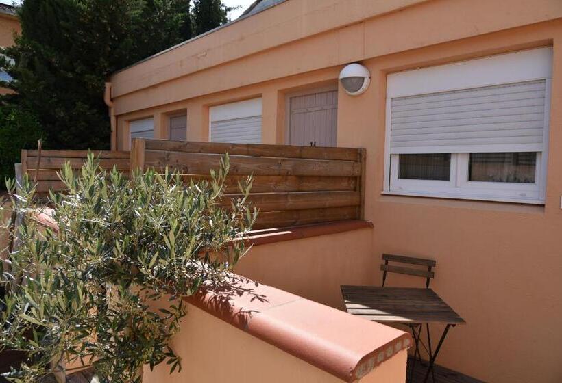 バルコニー付きスタンダードルーム, Hôtel Les Mimosas