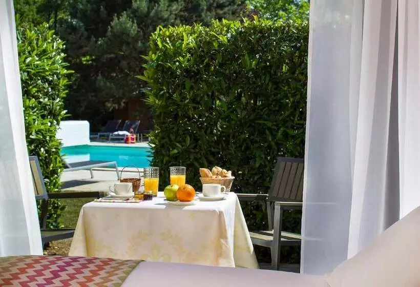 テラス付きスタンダードルーム, Le Dracy Hôtel Et Spa