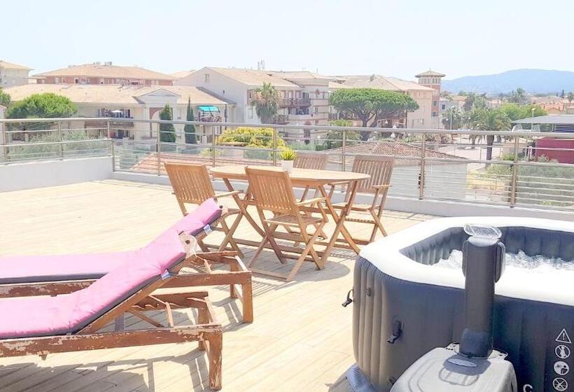 Люкс с гидромассажем, Sable Et Soleil   Port, Plage Et Spa