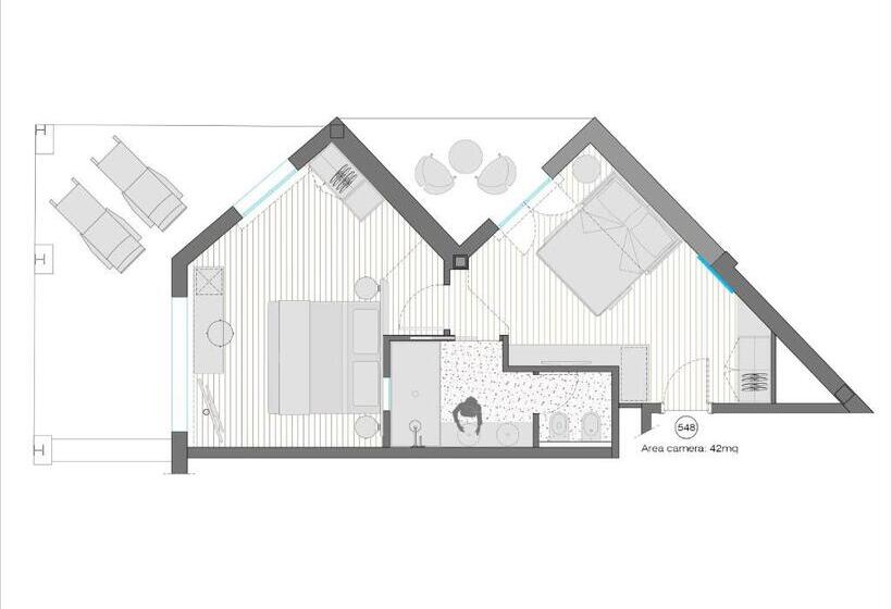 带海景的复工套房, Cavalieri Palace