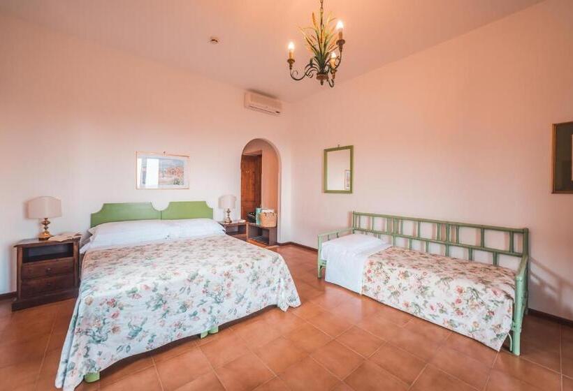 家庭房带园景, Villa Sirina