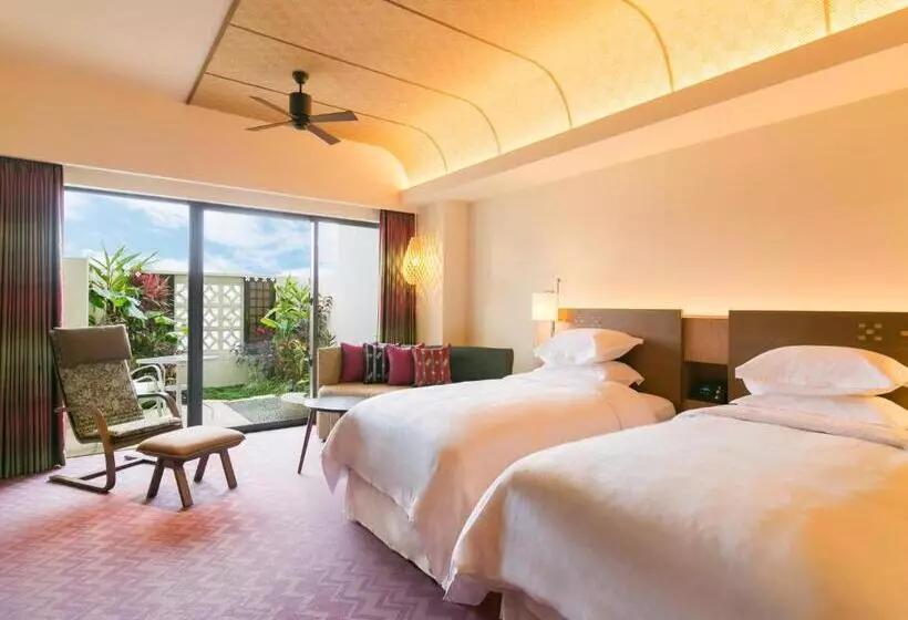 庭の見えるプレミアムルーム, Sheraton Okinawa Sunmarina Resort