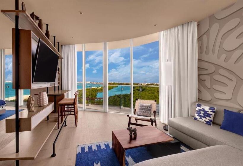 带大床的高级房间, Sls Cancun