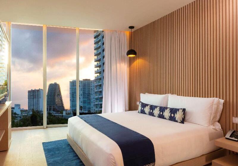 带大床的高级房间, Sls Cancun