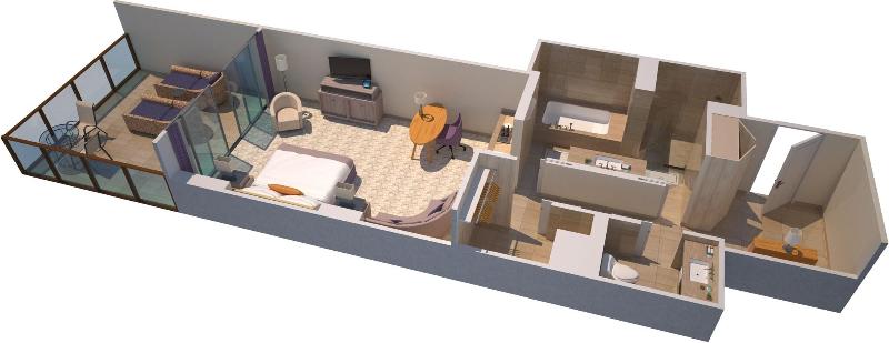 آپارتمان 1 خوابه, Le Lagon