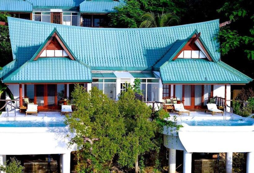 וילה עם חדר שינה אחד ובריכת שחיה, Badian Island Wellness Resort