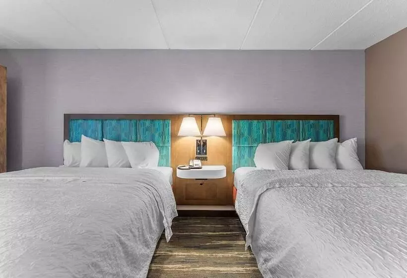２ダブルベッドのスタンダードルーム, Hampton Inn Cleveland Westlake