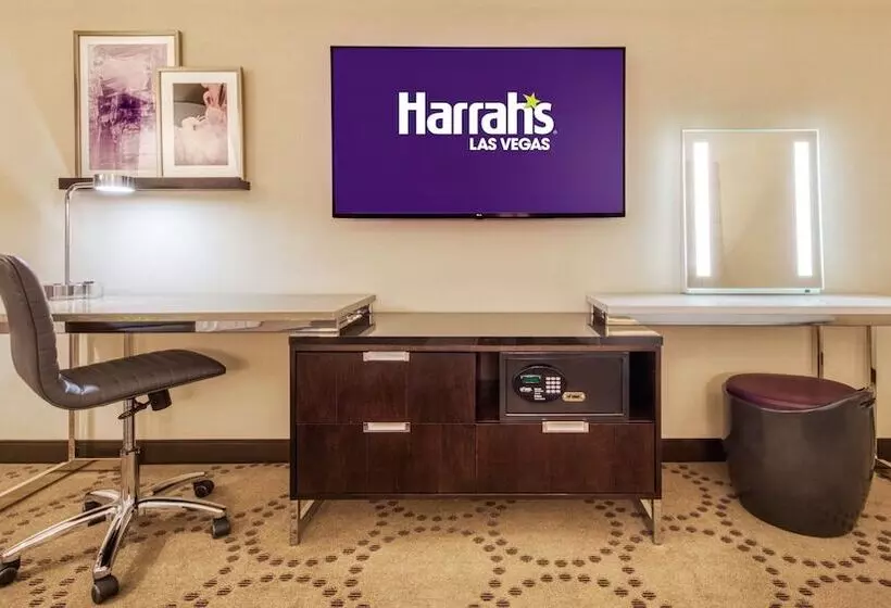 اتاق دلوکس با تخت کینگ و چشم‌انداز, Harrah's Hotel and Casino Las Vegas