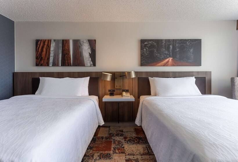 ２ダブルベッドのスタンダードルーム, Hilton Garden Inn San Francisco/oakland Bay Bridge