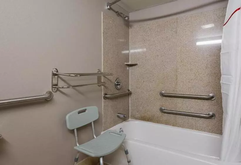 身障者適用キングサイズベッドルーム, Red Roof Inn Hartford  New Britain