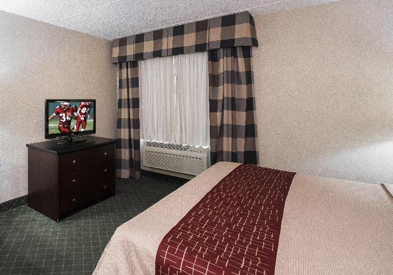 디럭스 룸 킹사이즈 침대, Red Roof Inn Hartford  New Britain