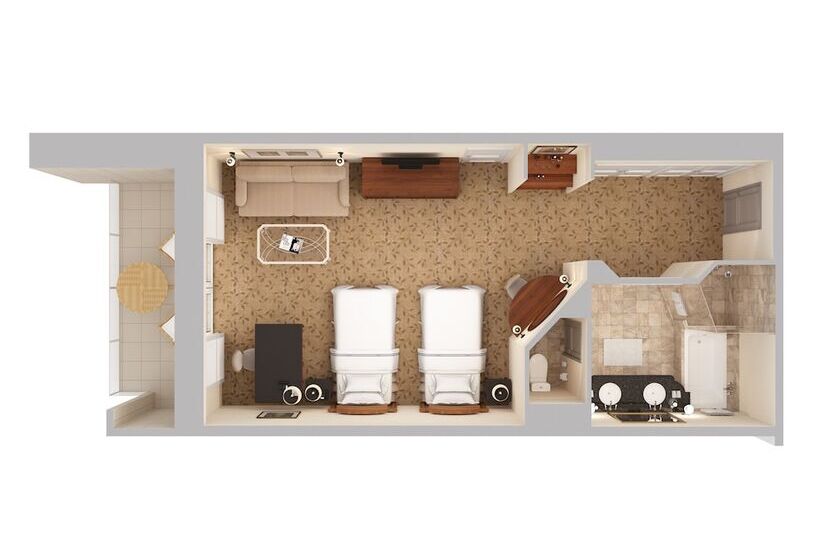 带1个卧室的别墅, The Ritz Carlton Dallas, Las Colinas