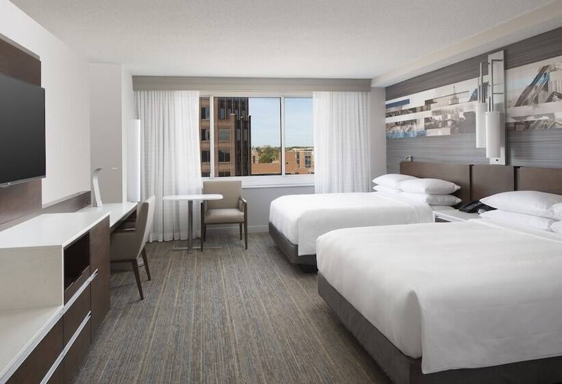 带2个双人床的标准工作室, Kansas City Marriott Country Club Plaza