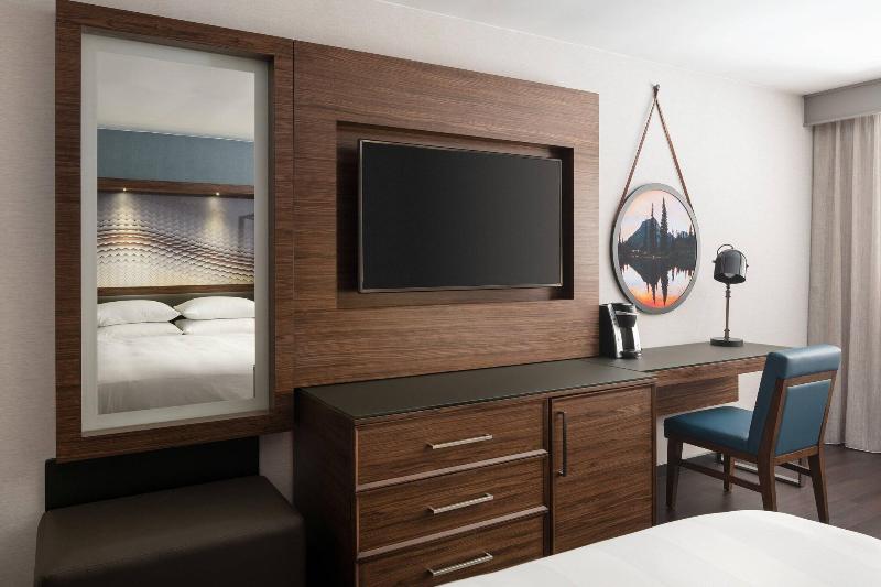 带大床的标准间, Seattle Airport Marriott