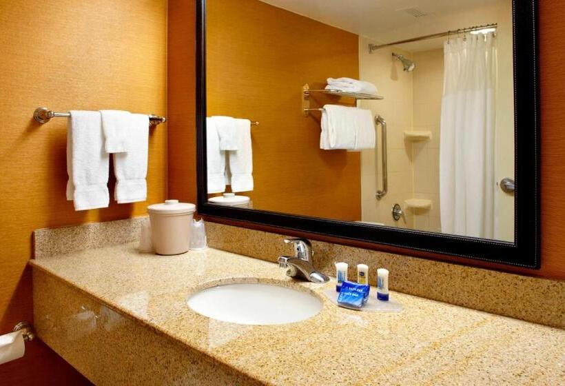 带大床的标准工作室, Fairfield Inn & Suites Parsippany