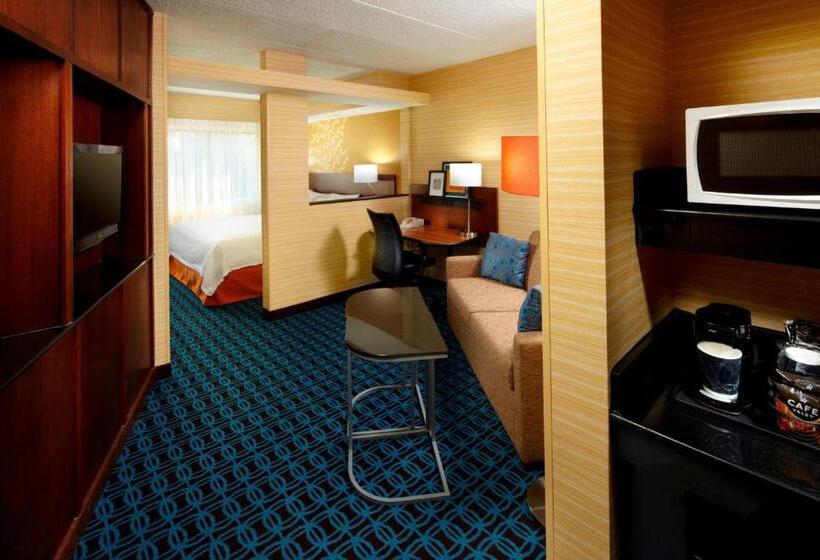 带大床的套房, Fairfield Inn & Suites Parsippany